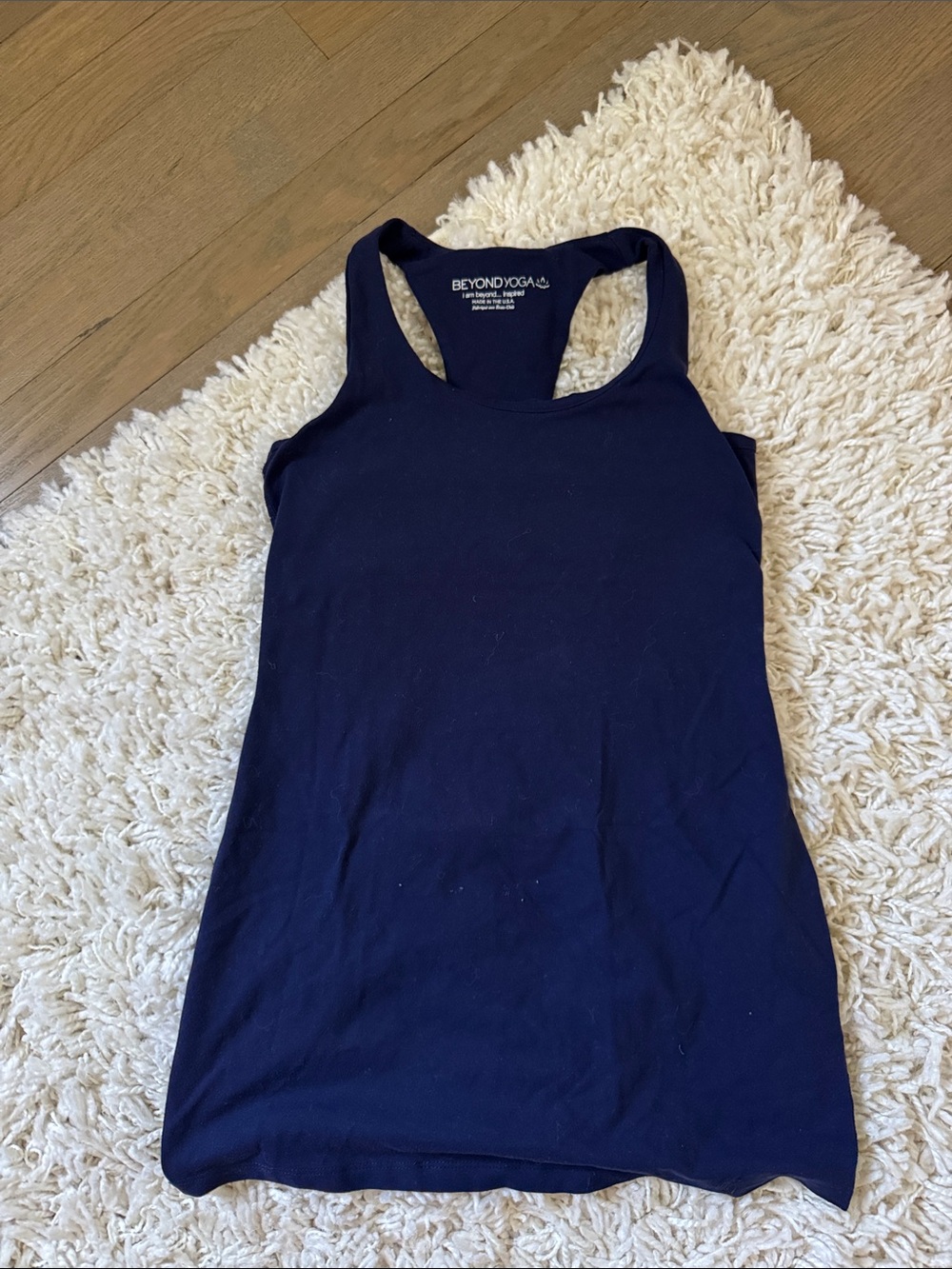 Beyond Yoga Navy Racerback Performance Tank